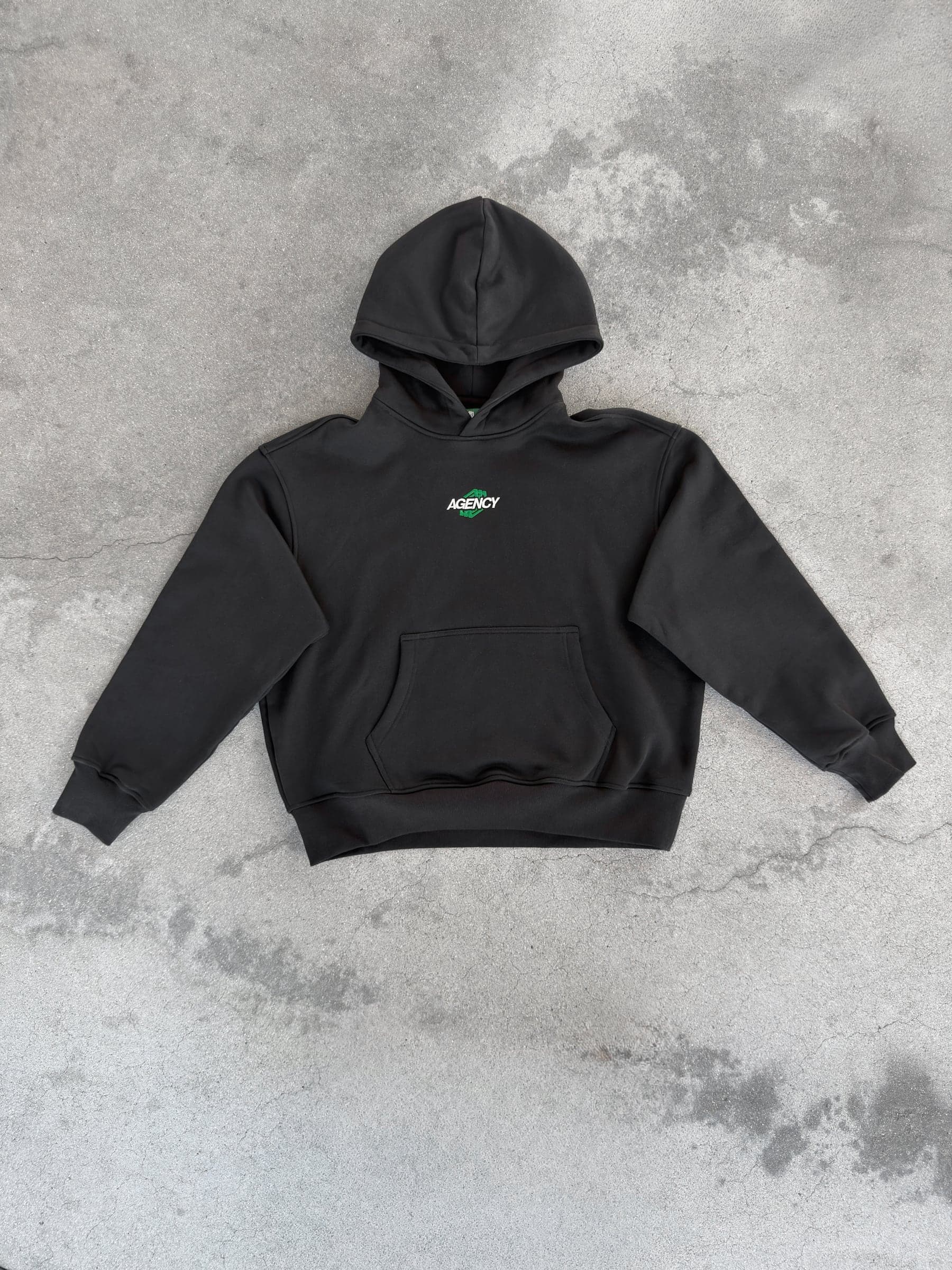 AGENCY 3-Diamond Hoodie black front view