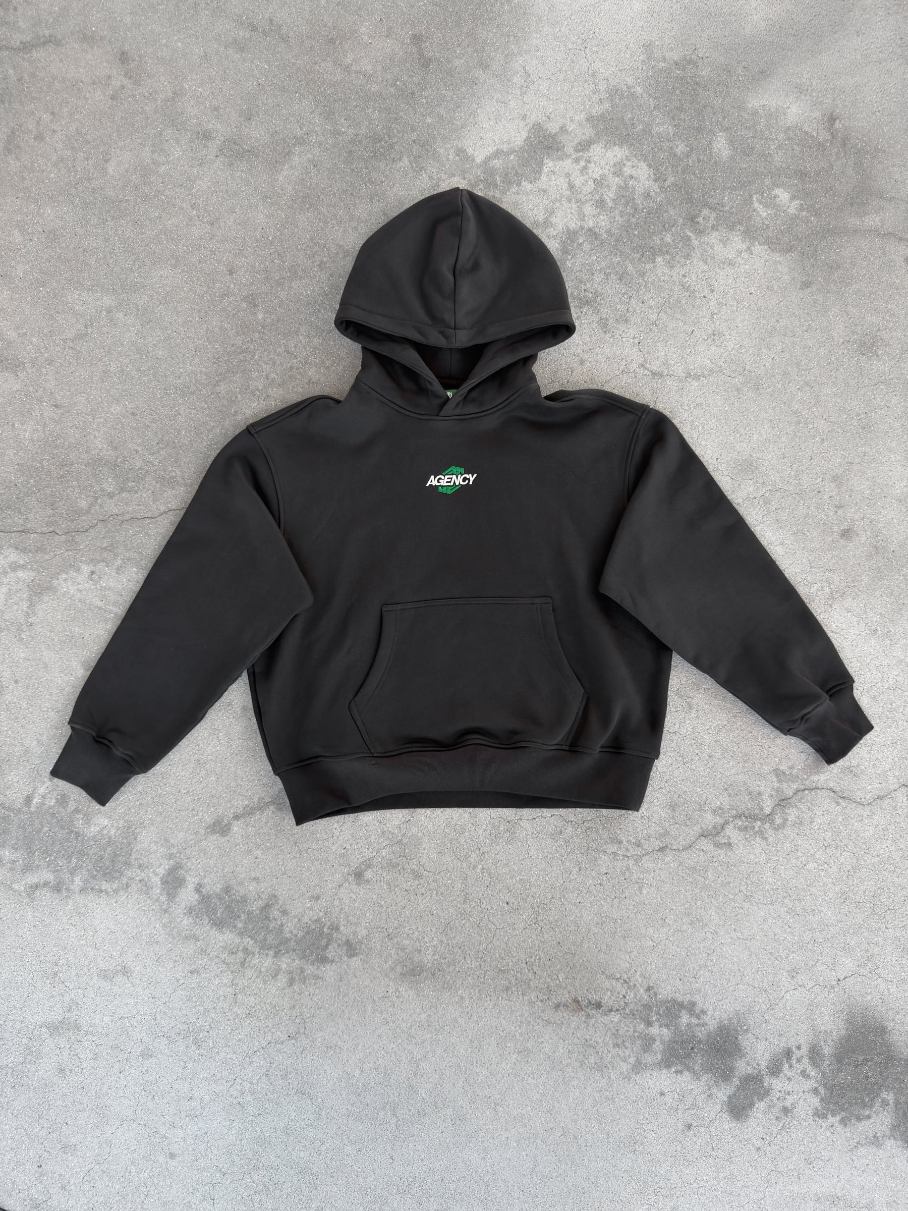 AGENCY 3-Diamond Hoodie black front view
